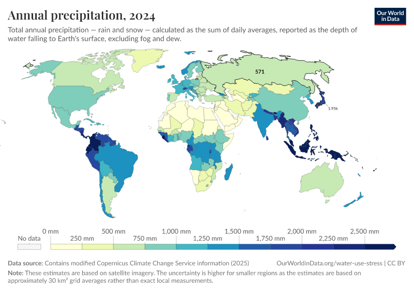 A thumbnail of the "Annual precipitation" chart