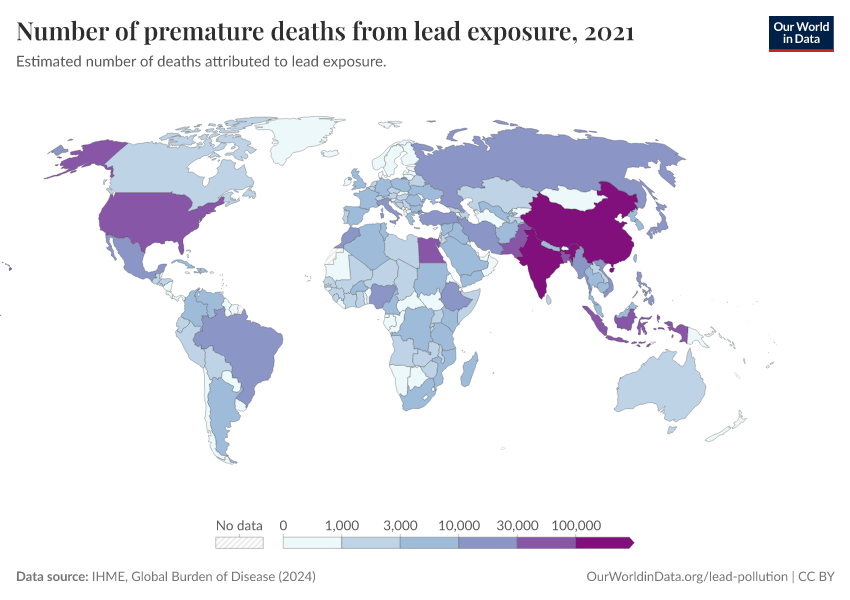 A thumbnail of the "Number of premature deaths from lead exposure" chart