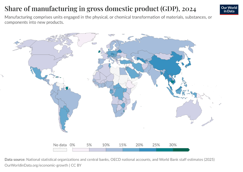 A thumbnail of the "Share of manufacturing in gross domestic product (GDP)" chart