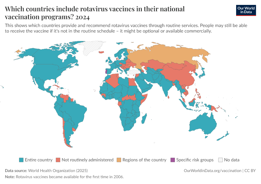 A thumbnail of the "Which countries include rotavirus vaccines in their national vaccination programs?" chart