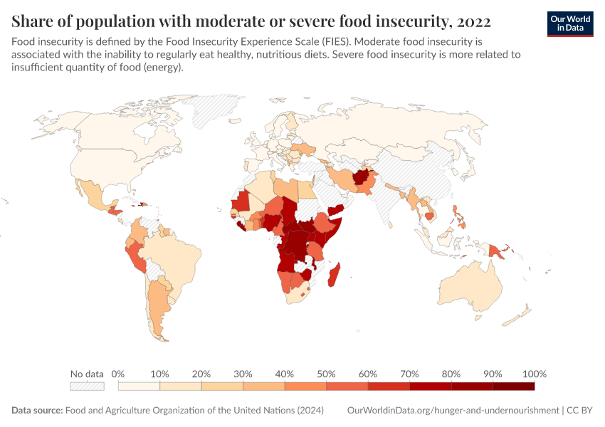 A thumbnail of the "Share of population with moderate or severe food insecurity" chart
