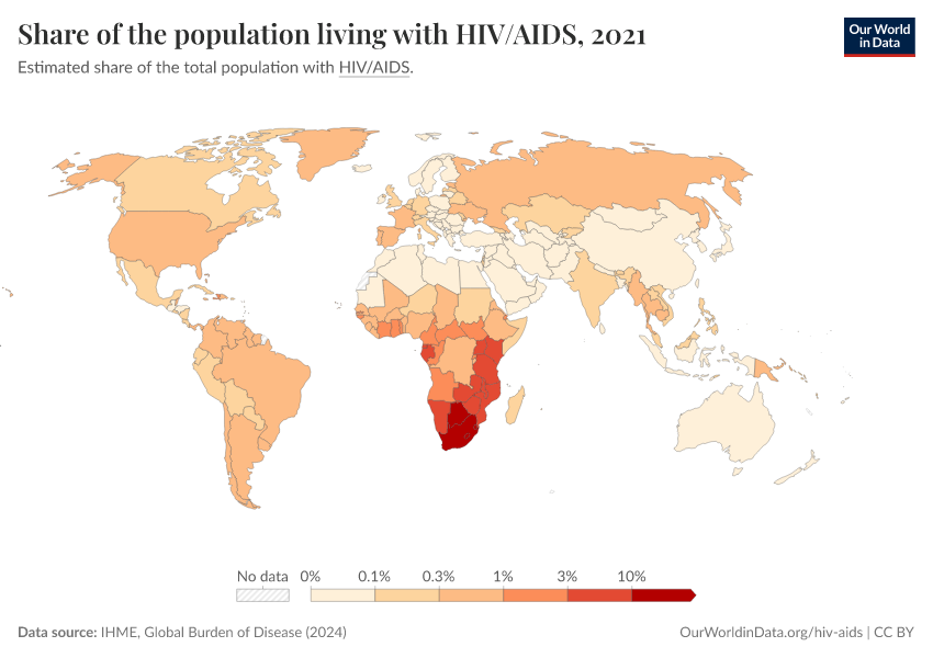 A thumbnail of the "Share of the population living with HIV/AIDS" chart